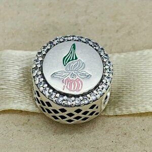 🔥🔥Pandora Minnesota Exclusive Showy Ladies Slipper State Flower Charm